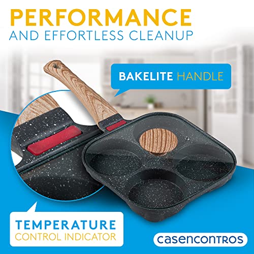 Casencontros - Cast Iron Griddle Pan for Stove Top [2 in 1 Reversible] -  Pre-Seasoned Stove Top Griddle with Handles [17 x 9.8in] - Multi Use Grill